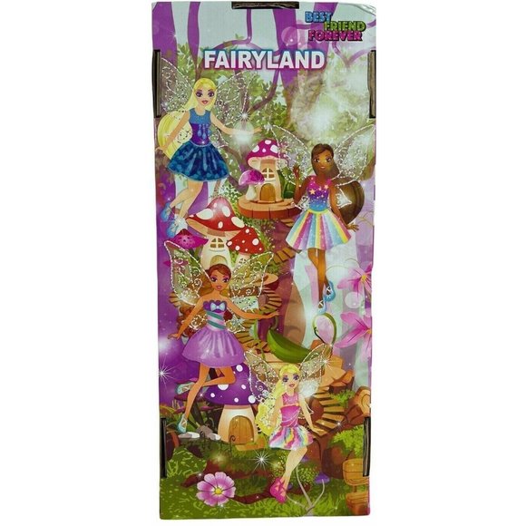 Fairyland Doll Best Friend Forever Black Hair Blue Eyes Sparkly Wings 11 Inch - Picture 6 of 7